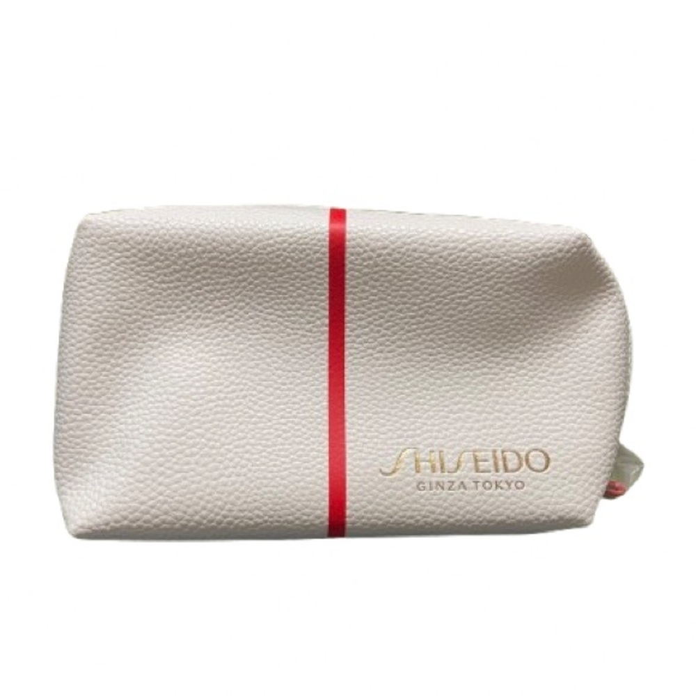 🚫SOLD!🚫 Shiseido White Pouch with Red Accent